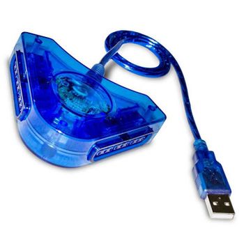 Adaptador De Mando Para Ps1 Ps2 Psx Psone A Pc Ps3 Usb 2 Mandos Dual Multiplayer