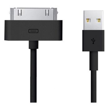 Cable Usb De Datos, Cargador Para Ipod Classic, Mini, Photo, Nano, Video, Shuffle Touch ( Negro ) 1m