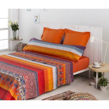 Cotton Artean - Juego De Sabanas Indi  Cama De 135 X 190/200.  100% Algodón.