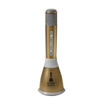 Micrófono Karaoke Bluetooth Klack , 4 En 1 Microfono Inalámbrico Portátil  Para Niños, Musica, Función De Eco, Compatible Con Android, Pc Dorado con  Ofertas en Carrefour