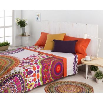 Cotton Artean -  Juego De Sabanas Mandala Cama De 90 X 190/200.  100% Algodón.