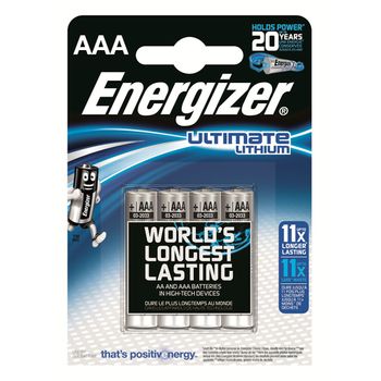 Blister 4 Pilas Ultim Lithium Tipo L92 (aaa) Energizer 639171