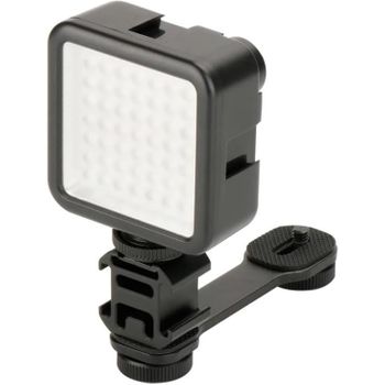 Luz De Video, Luces Led Para Cámara Portátil, 49 Perlas Led Para Video Fotográfico + Soporte Adaptador De Montaje 3 En 1