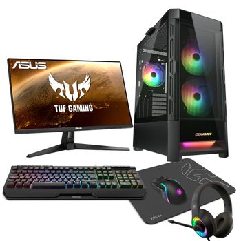 Epical-q Zplus61 Intel Core I7 12700f, 32gb, 1tb Ssd, Rtx 4060ti + Monitor 24&quot; + Combo Gaming