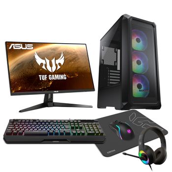 Epical-q Zplus60 Intel Core I5 12400f, 16gb, 1tb Ssd, Rtx 4060ti + Monitor 24&quot; + Combo Gaming