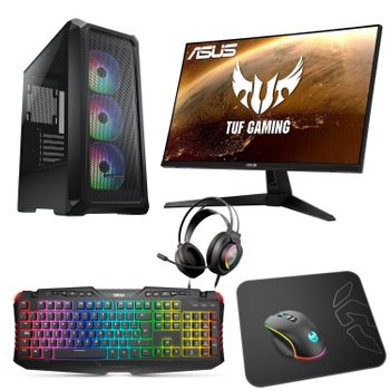 Epical-q Zplus48 Intel Core I5 12400f, 1tb Ssd, 32gb, Rtx 4060ti, Windows 11 Home + Monitor 27&quot; + Combo Gaming