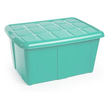 Caja De Almacenamiento, Pongotodo Ropa, Hogar, 60l Litros Organizador Impermeable (verde Agua)