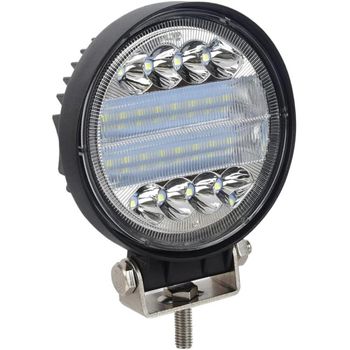 Faro Led Exterior De Trabajo Para Coche, Barcos, Tractor 12v 24v Luces Antiniebla 6840lm Luces De Trabajo 72w (1x Faro 6000k)