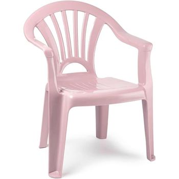 Silla Infantil Para Niños Y Niñas Apilables Para Interior Y Exterior De Plástico, Ideal Para Jardín, Terraza (rosa Palo)