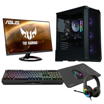 Epical-q Pack Zplus81 Amd Ryzen 5 5600, 16gb, 1tb Ssd Nvme, Rtx 3060 + Windows 11 Home +monitor 24" 165hz Fhd Ips + Combo Gaming