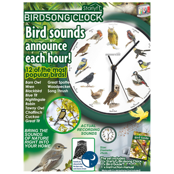 Reloj despertador Madera con sonido de pájaros Nature et decouvertes