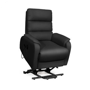 Sillón Levanta Personas Tapizado Modelo Tanger -negro