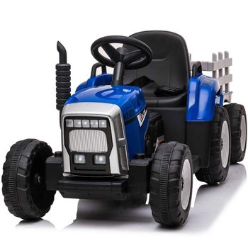 Tractor eléctrico para niños - rojo y negro