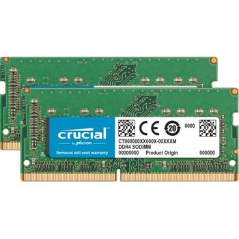 Memoria Ram Crucial 64gb Ddr4 2666 Mt/s Kit 32gbx2 Sodimm 260pin For Mac