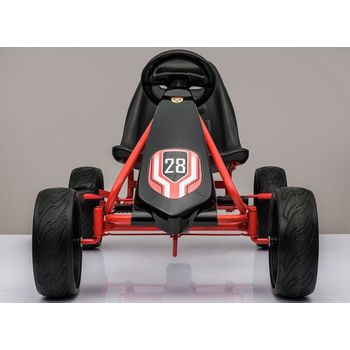 Kart De Pedales Aerodinámico Para Niños Entre 3 Y 8 Años Con Ruedas Eva, Volante Y Llantas Deportivas, Asiento Con Diseño Ergonómico (rojo)