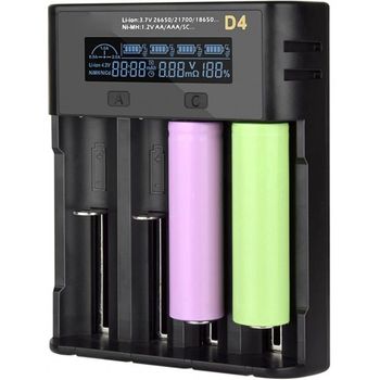 2x Pilas Punta Plana 18650 Recargables 3200mAh / 3.7V LinQ para