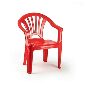 Silla De Plástico Para Niños Infantil Color Rojo