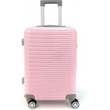 Maleta De Cabina Equipaje De Mano Viajar En Avión Rigida Viaje 4 Ruedas 360º Giratorias Color Rosa. (55x35x22cm)