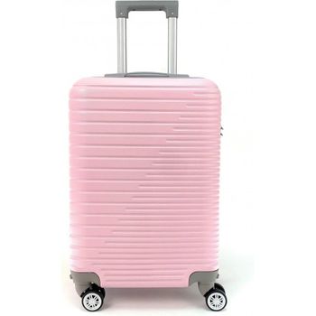 Maleta De Cabina Equipaje De Mano Viajar En Avión Rigida Viaje 4 Ruedas 360º Giratorias Color Rosa. (52x32x20cm)