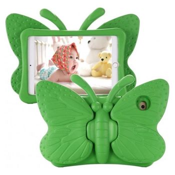 Funda Para Ipad 2 / 3 / 4 Carcasa Protector De Goma Anti Golpes Caidas Para Niños Mariposa Verde