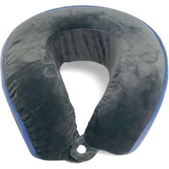 Almohada De Viaje Para Cuello, Cervical Para Oficina Avión Tren Coche Viajando, Viscoelastica De Espuma Memoria (gris)