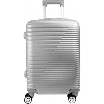 Maleta para Cabina Equipaje de Mano Viajar en avión rigida Viaje 4 Ruedas  360º giratorias (Gris)