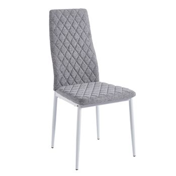 Pack De 4 Sillas Comedor, Salón Sweden En Terciopelo Gris Oscuro Patas  Color Madera con Ofertas en Carrefour