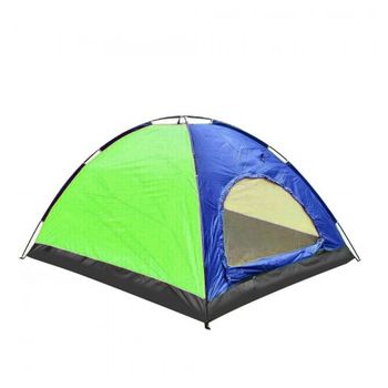 Tienda De Campaña Para 4 Personas Impermeable Acampar Camping Carpa Tipo  Iglu Azul-verde con Ofertas en Carrefour