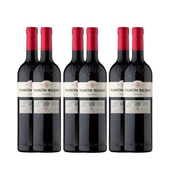 Pack 6 Ramon Bilbao Crianza  Vino Tinto España Rioja D.o.ca. 75 Cl. 13.5º