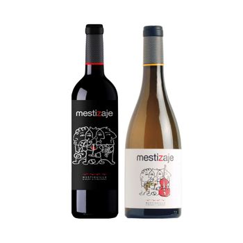 Pack Mustiguillo Mestizaje Blanco Y Tinto  Vinos España  0 Cl. º