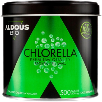 Chlorella Ecológica Premium 500 Comprimidos Aldous Bio