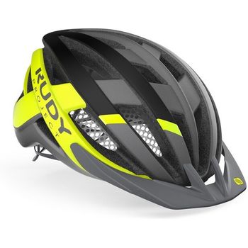 Rudy Project Venger Mtb Titanium - Yellow Fluo (matte) Visor + Free Pads + Bug Stop Incl. - Casco Ciclismo