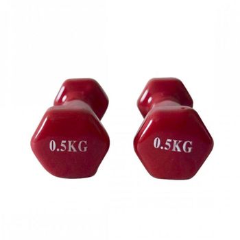 Set Mancuernas Deporte Hierro Fundido Neopreno Rosa 2 X 1,5 Kg Rebecca Mobili