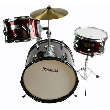 Bateria Infantil Rockstar Mod. Ba-1042 Rojo