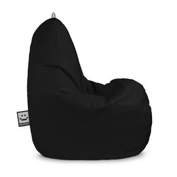 Puff Pera Relax Polipiel Exterior O Interior  Negro Happers Xl