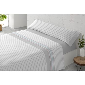 Juego Sábanas Tres Piezas Paduana Milos Cama 150 Gris