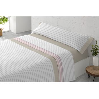 Juego Sábanas Tres Piezas Paduana Milos Cama 150 Beige