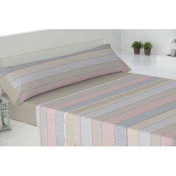 Juego De Sábanas Cuatro Piezas Coralina Milos Cama 150 Cm Azul con Ofertas  en Carrefour