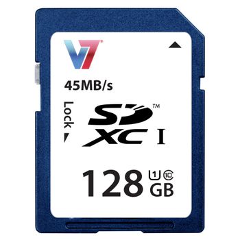 Tarjeta De Memoria Micro Sd Con Adaptador V7 Vasdx128guhs1r-2e    128gb