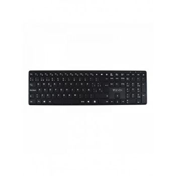 V7 - Teclado Bluetooth Kw550esbt De 2,4 Ghz, Modo Dual, Qwerty Español: Negro