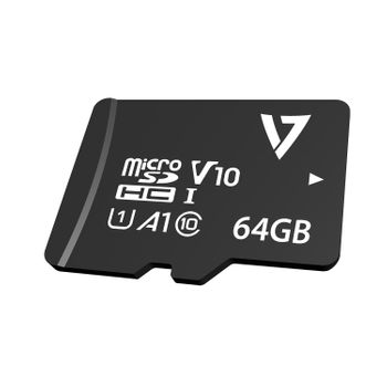 V7 - Tarjeta Micro-sdxc U3 V30 A1 Clase 10 De 64gb + Adaptador