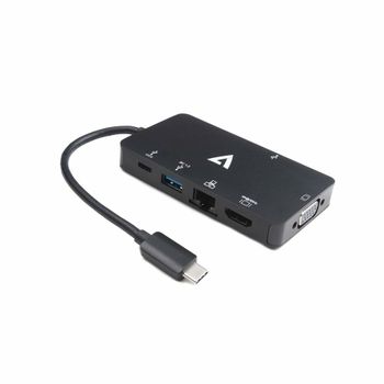 Adaptador Usb C A Hdmi V7 V7uc-2hdmi-blk       Negro