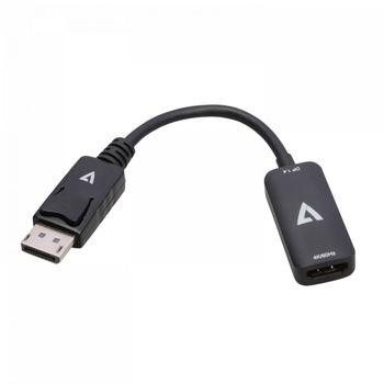 Adaptador Displayport A Hdmi V7 V7dphdmiactv         Negro 4k Ultra Hd