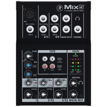 Mackie Mix5 Mezclador Compacto 5 Canales Mejor Precio