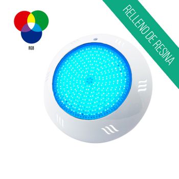 Foco Led Superficie Relleno De Resina 25w Luz Rgb