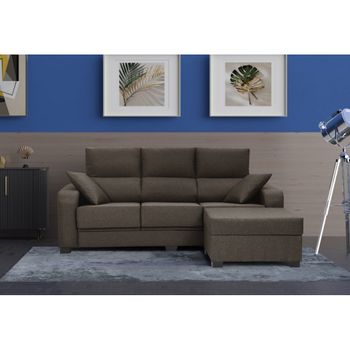 Sofa Chaise Longue Lodurr Izquierda Crudo Tejido Con Sistema Acualine 4  Plazas 294x160 Cm Tanuk con Ofertas en Carrefour