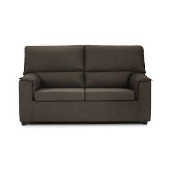 Sofa Saga 3 Plazas Marron Desenfundable 155x82 Cm Tanuk