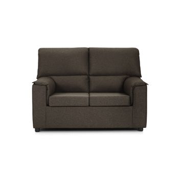 Sofa Saga 2 Plazas Marron Desenfundable 125x82 Cm Tanuk