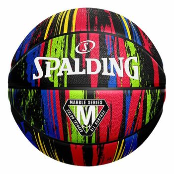 Balón De Baloncesto Marble  Spalding Series Black Negro