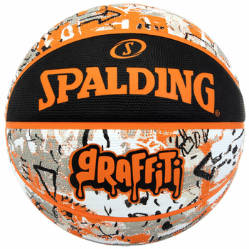Balón De Baloncesto Spalding Grafitti Orange Caucho Talla 5